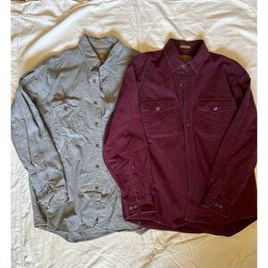 Vintage St Johns Bay Flannel 2 Pack Sz L